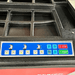 Control buttons and operation interface of Katool KT-B795L wheel balancer showing start, stop, and adjustment functions.