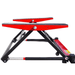 Side view of Katool KT-M7700 portable tilt car lift in compact position, designed for easy storage and mobility.