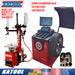 Katool KT-T830 tire changer and KT-B750 wheel balancer combo with bead blaster, automatic measurement ruler, and laser indicator.