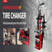 Katool KT-T855 tire changer with upgraded vertical pneumatic press and improved structural design.