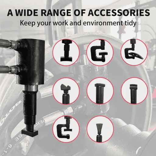 A wide range of accessories included with Katool KT-WL69 rim wheel straightening machine for versatile repairs.