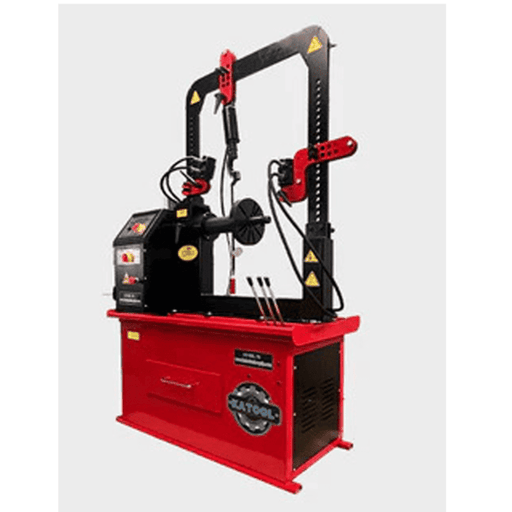 Katool KT-WL70 rim wheel straightening machine with hydraulic system and red cabinet design for automotive workshops.
