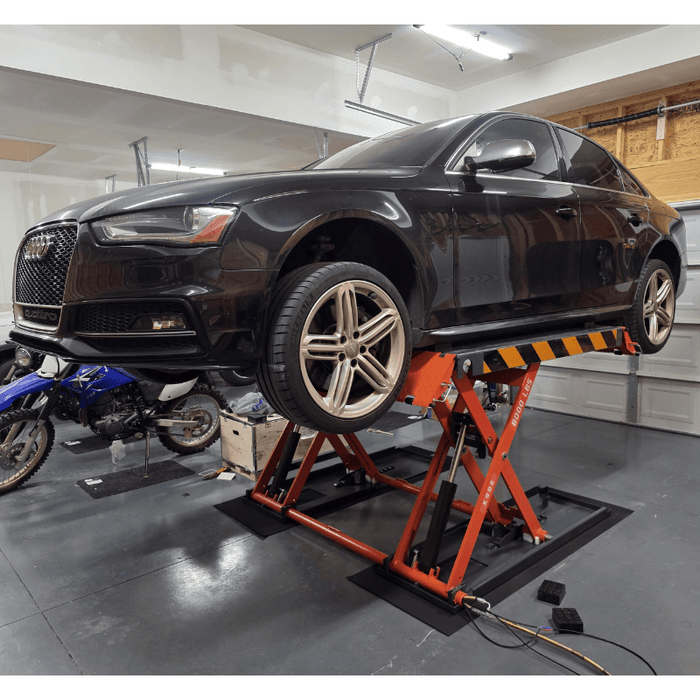 Katool X90E 8,000 lb Electric Mid-Rise Scissor Lift — Low-Ceiling Garage Lift