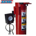 Vertical post with inflation gauge on Katool KT-T800 tire changer for safe operation.