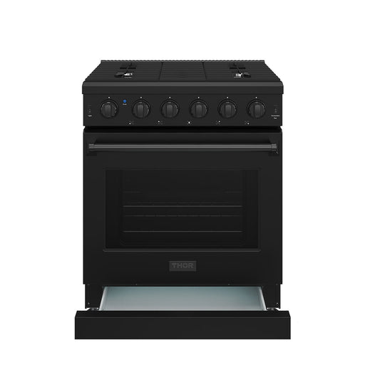 Thor Kitchen 30 Inch L-Series Professional Liquid Propane Range in Black (LRG3001UBLP)