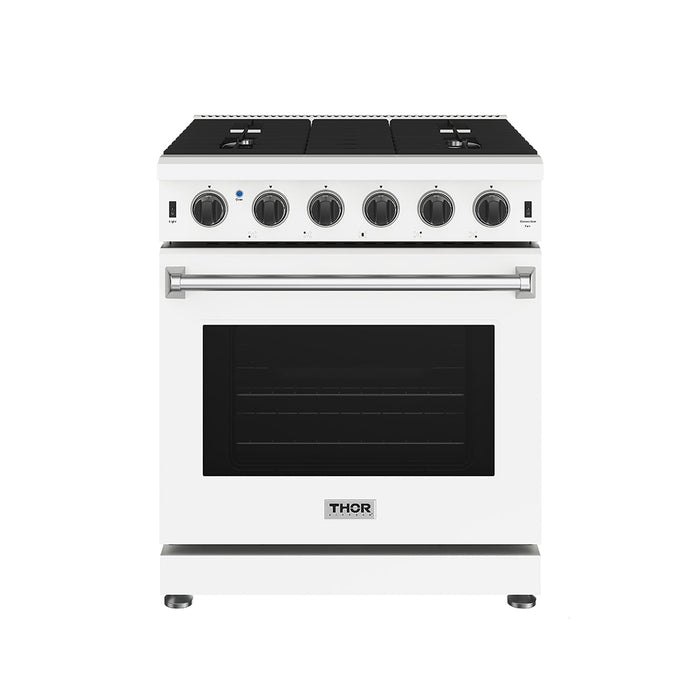 Thor Kitchen 30 Inch L-Series Professional Gas Range in White