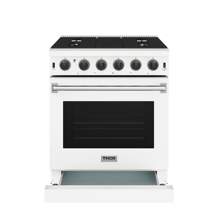 Thor Kitchen 30 Inch L-Series Professional Liquid Propane Range in White