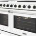 Thor Kitchen 48 Inch L-Series Professional Liquid Propane Range in White - close up