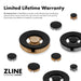 ZLINE Autograph Edition 36 in. 5.2 cu. ft. Paramount Dual Fuel Range with 6 Burner Gas Cooktop and Electric Convection Oven in Stainless Steel with Champagne Bronze Helix Handle and Knob Accents (SDRZ-36-KCB)