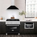 ZLINE 36 in. Convertible Fingerprint Resistant Satin Stainless Steel Range Hood with Colored Shell Options and Stainless Steel Handle (KB4SNX-36)