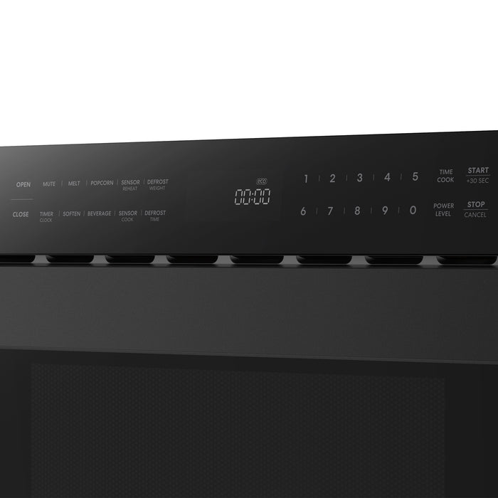 Cosmo 30 in. Haven Collection 1.2 cu. ft. Built-in Microwave Drawer, Presets, Touch Controls, Defrosting Rack, Matte Black - COS-MWD3012NHBK