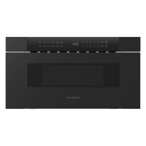 Cosmo 30 in. Haven Collection 1.2 cu. ft. Built-in Microwave Drawer, Presets, Touch Controls, Defrosting Rack, Matte Black - COS-MWD3012NHBK