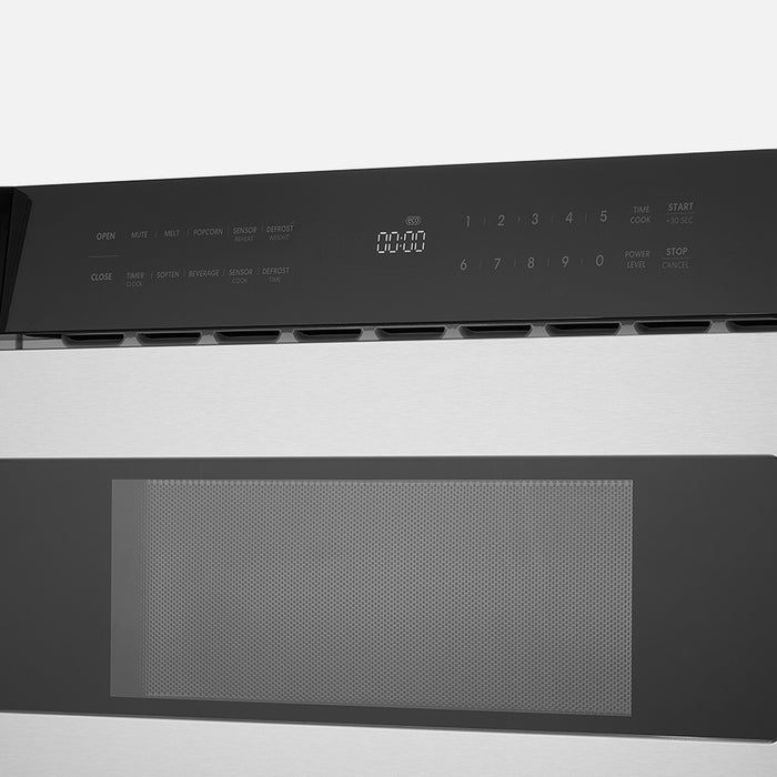 Cosmo 30 in. Built-in Microwave Drawer with Automatic Presets, Touch Controls, Defrosting Rack and 1.2 cu. ft. Capacity in Stainless Steel - COS-MWD3012NHSS