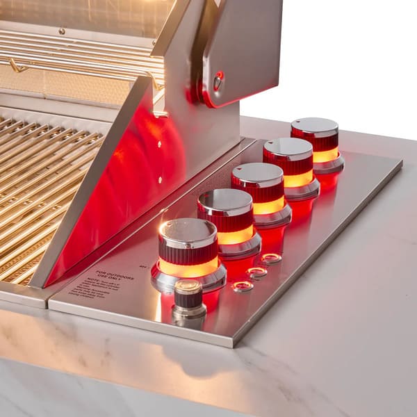 FORNO Rimini Outdoor Kitchen 30-Inch BBQ 62,000 BTU, 4.8 cu.ft. Beverage Center, Stainless Steel Sink, White Countertops FODKT2575WHT
