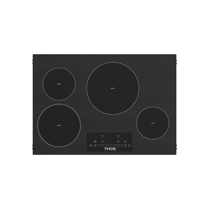 Thor Kitchen 30 in. 4 Burner Element Induction Cooktop in Black with Touch Controls