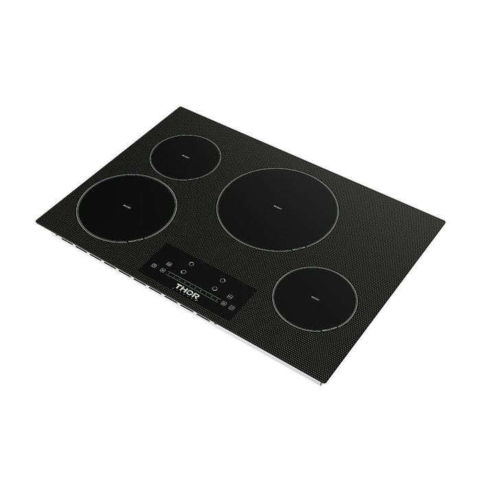 Thor Kitchen 30 in. 4 Burner Element Induction Cooktop in Black with Touch Controls (PIH30)