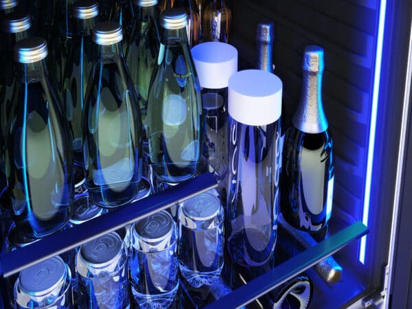 ZEPHYR Black Stainless Single Zone Beverage Cooler PRB24C01CBSG