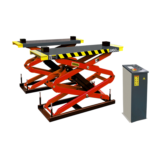 AMGO XL-10F 10,000 lb Flush Mount Scissor Lift