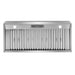 Cosmo 48 in. Under Cabinet Range Hood with Push Button Controls, Permanent Filters, 3-Speed Fan and LED Lights in Stainless Steel - COS-QB48