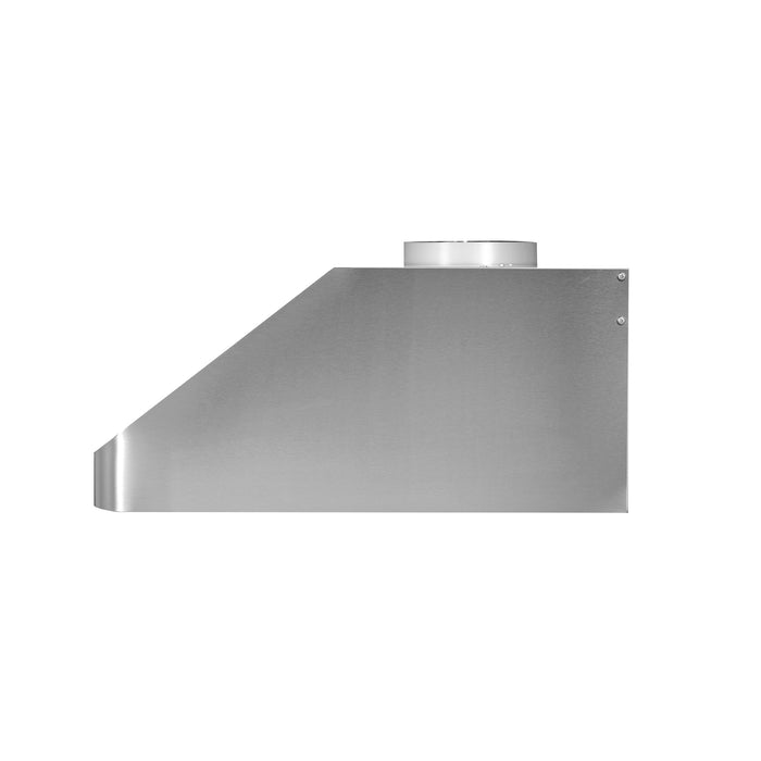 Cosmo 48 in. Under Cabinet Range Hood with Push Button Controls, Permanent Filters, 3-Speed Fan and LED Lights in Stainless Steel - COS-QB48