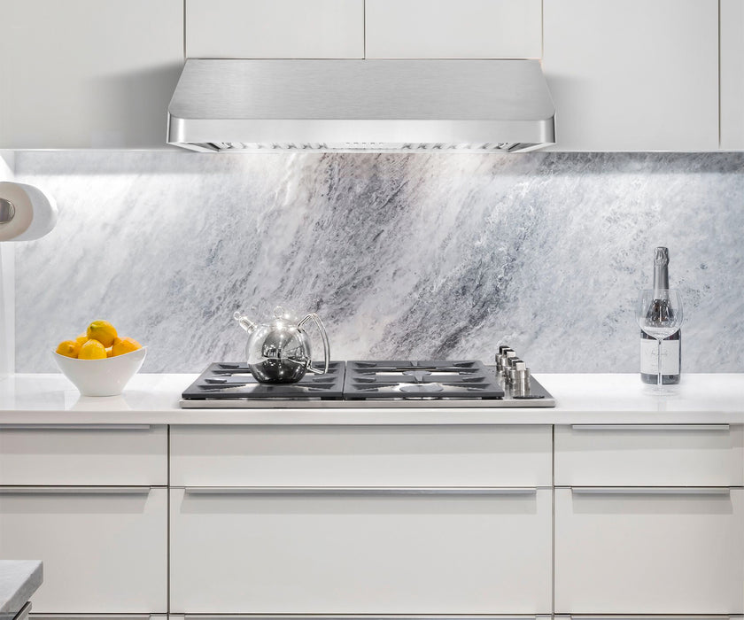 Cosmo 30 in. Ducted Under Cabinet Range Hood in Stainless Steel with Push Button Controls, LED Lighting and Permanent Filters - COS-QB75