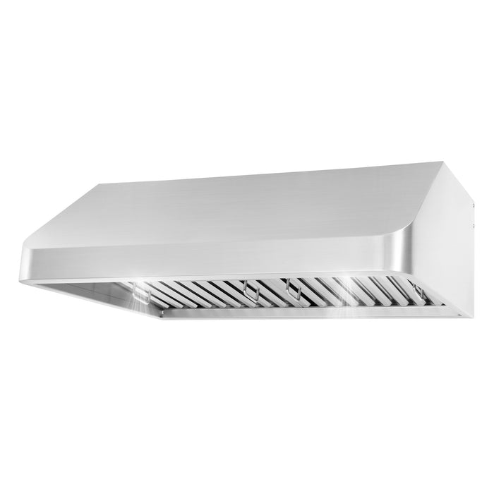 Cosmo 30 in. Ducted Under Cabinet Range Hood in Stainless Steel with Push Button Controls, LED Lighting and Permanent Filters - COS-QB75