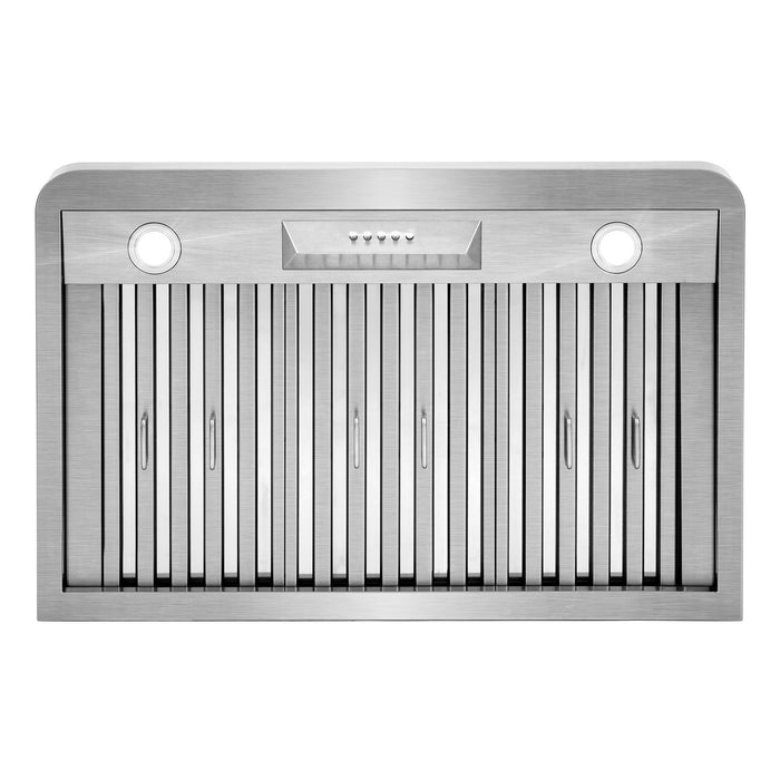 Cosmo 36" Under Cabinet Stainless Steel Range Hood with Push Button Controls - COS-QB90