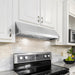 Cosmo 36" Under Cabinet Stainless Steel Range Hood with Push Button Controls - COS-QB90