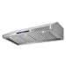 Cosmo 48 in. Ducted Under Cabinet Range Hood with Soft-Touch Controls, Permanent Filters, 4-Speed Fan, LED Lights in Stainless Steel - COS-QS48