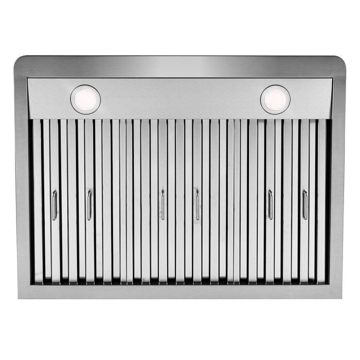 Cosmo 30 in. Ducted Under Cabinet Range Hood in Stainless Steel with Touch Display, LED Lighting and Permanent Filters - COS-QS75