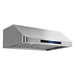 Cosmo 30 in. Ducted Under Cabinet Range Hood in Stainless Steel with Touch Display, LED Lighting and Permanent Filters - COS-QS75