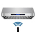 Cosmo 30 in. Ducted Under Cabinet Range Hood in Stainless Steel with Touch Display, LED Lighting and Permanent Filters - COS-QS75