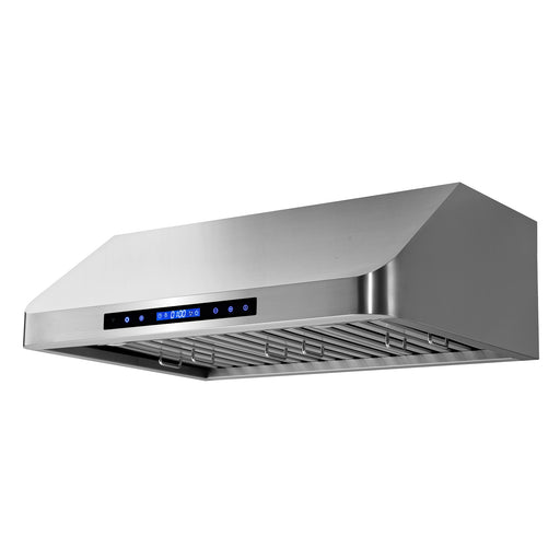 Cosmo 30 in. Ducted Under Cabinet Range Hood in Stainless Steel with Touch Display, LED Lighting and Permanent Filters - COS-QS75