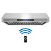 Cosmo 36 in. Ducted Under Cabinet Range Hood in Stainless Steel with Touch Display, LED Lighting and Permanent Filters - COS-QS90