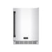 Gordon Ramsay THOR 24" Outdoor Beverage Cooler - Stainless Steel / Black - front door closed