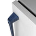Gordon Ramsay THOR 24" Outdoor Beverage Cooler - Stainless Steel / Blue - close up of color hardware