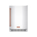 Gordon Ramsay THOR 24" Outdoor Beverage Cooler - Stainless Steel / Rose Gold - front door closed