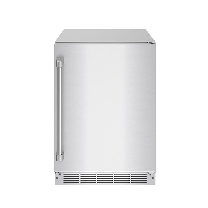 Gordon Ramsay THOR 24" Outdoor Beverage Cooler - Stainless Steel - front door closed without logo