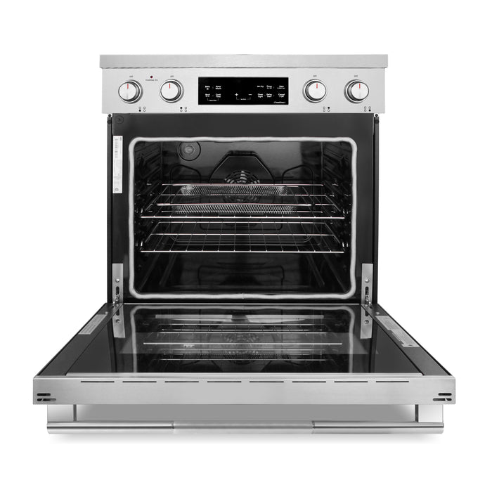 Cosmo 30 in. Stellar Collection 4.8 cu. ft. Electric Range, 4 Burner Ceramic Glass Cooktop, Convection Oven, Stainless Steel - COS-RES304SS
