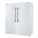 Forno Maderno 2-28-Inch Wide Convertible Refrigerator/Freezer in White, Decorative Trim, 27.2 cu.ft, 84-Inch High, ENERGY STAR Certified