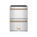 Gordon Ramsay THOR 24" Drawer Freezer RZ24U - Stainless Steel / Bronze - front door closed