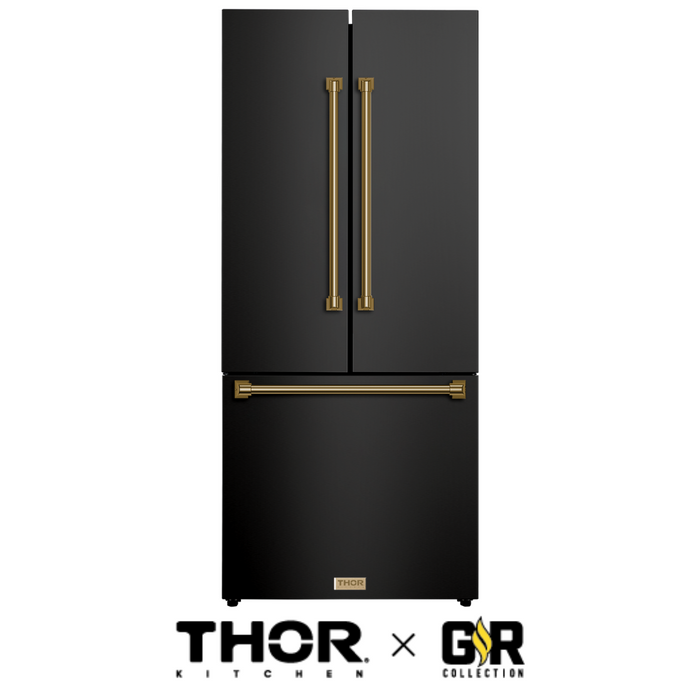 Gordon Ramsay by THOR Kitchen Package - 36" Gas Range, 30" Refrigerator with Ice Maker and Dishwasher in Stainless Steel, AP-RSG36B-1