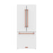 Gordon Ramsay THOR 30" White French Door Refrigerator - White / Rose Gold - front door closed with logo