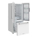 Gordon Ramsay THOR 30" White French Door Refrigerator - White - front left side open