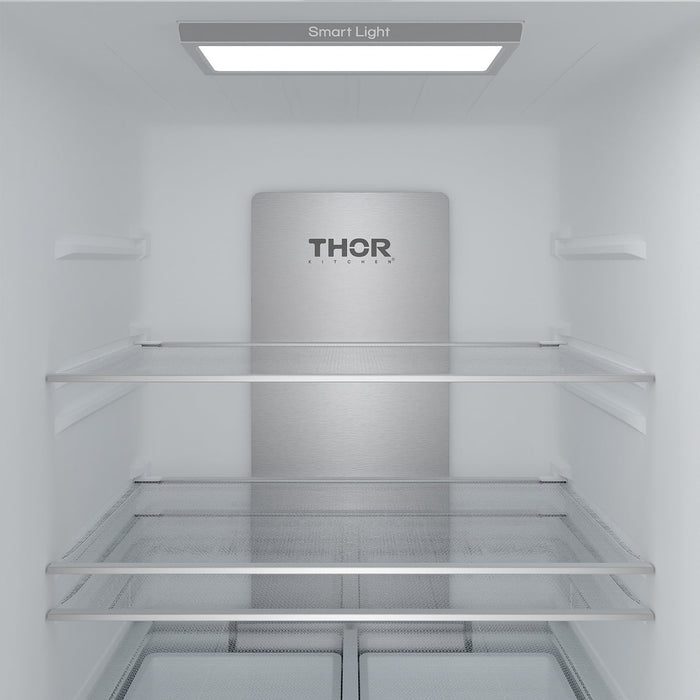 Gordon Ramsay THOR 30" White French Door Refrigerator - White - close up of refrigeration