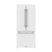 Gordon Ramsay THOR 30" White French Door Refrigerator - White - front door closed with logo