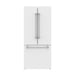 Gordon Ramsay THOR 30" White French Door Refrigerator - White - front door closed without logo