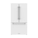 Gordon Ramsay THOR 36" White French Door Refrigerator - White - front door closed with logo