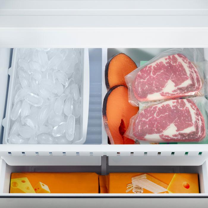 Cosmo 30 in. 17.5 cu. ft. Counter Depth 3-Door French Door Refrigerator with Freezer Drawer in Fingerprint Resistant Stainless Steel - COS-RFFV183GHS
