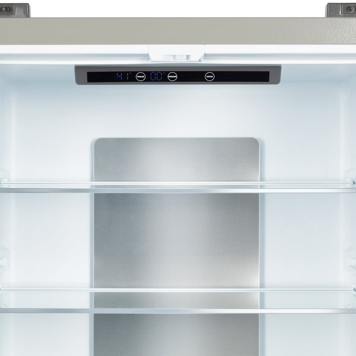 Cosmo 30 in. 17.5 cu. ft. Counter Depth 3-Door French Door Refrigerator with Freezer Drawer in Fingerprint Resistant Stainless Steel - COS-RFFV183GHS